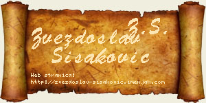 Zvezdoslav Šišaković vizit kartica